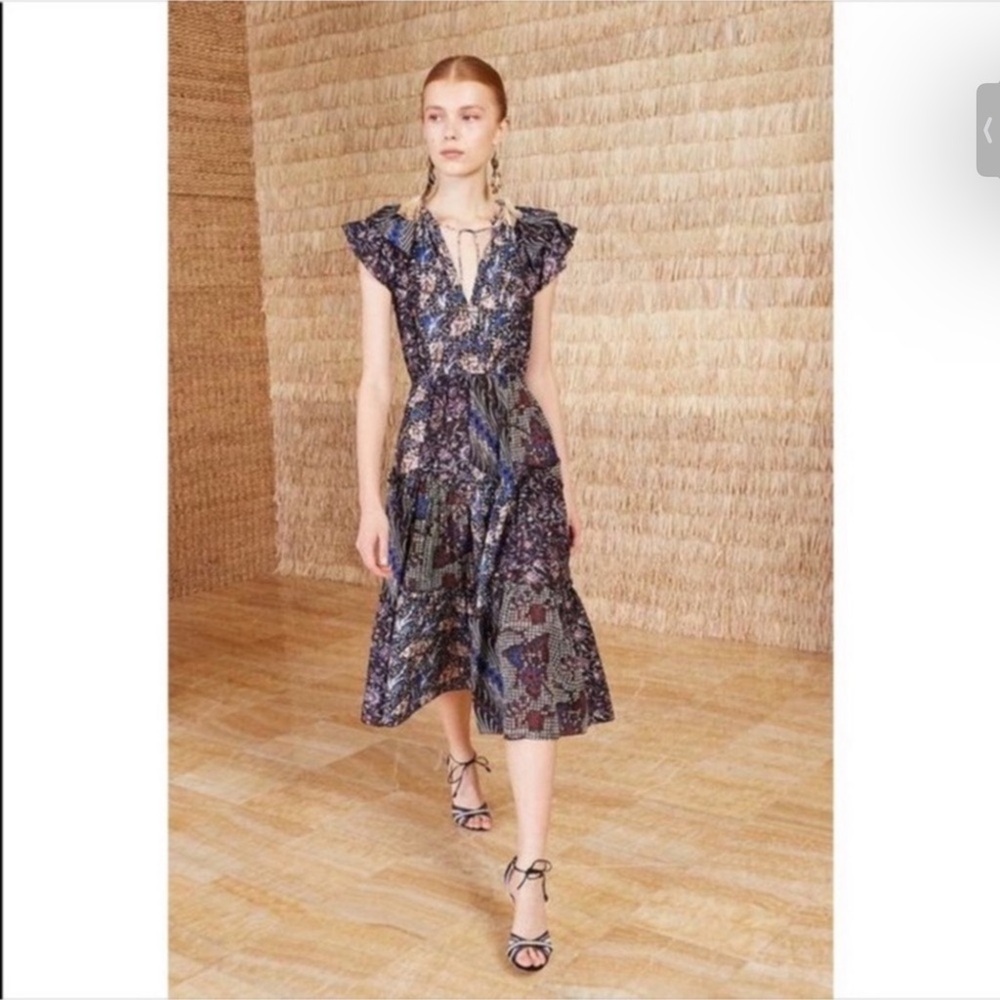 ULLA JOHNSON Asis Midi Dress Sz 8